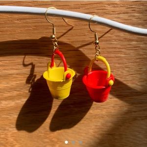 Mismatched Bucket Earrings